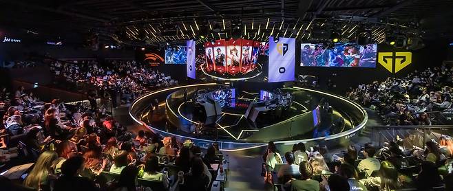 The opening match for the 2025 LCK, held in the LCK Arena in Jongno-gu, Seoul, April 2 (Newsis)