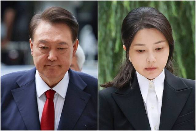 윤석열 전 대통령과 부인 김건희 여사. 연합뉴스