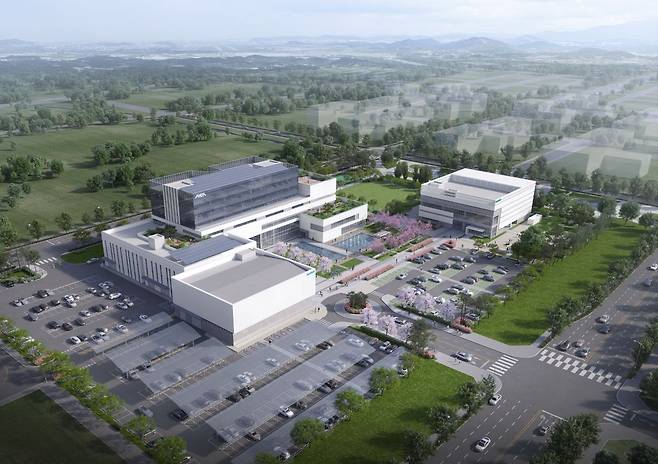 9월 준공 예정인 광주 인공지능(AI) 집적단지 조감도. 광주광역시 제공