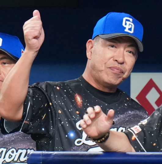 이노우에 감독. &nbsp;주니치 드래곤즈 공식 SNS
