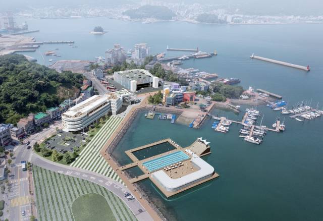 해양레저 권역인 경남 통영시 도남동 도남관광지 조감도. 사진 제공=경남도