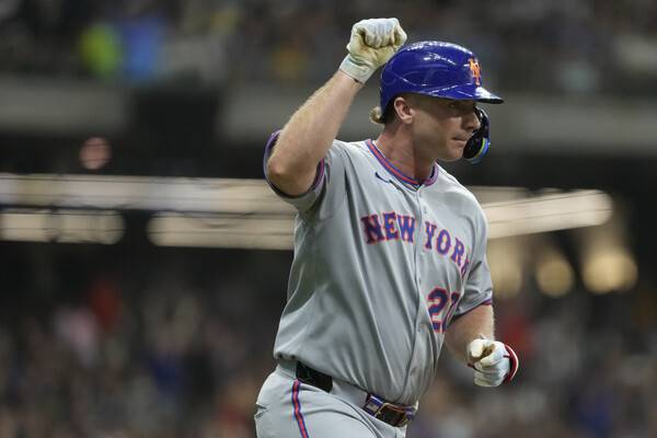 ▲ 뉴욕에는 양키스만 있는 것이 아니다. 피트 알론소가 뉴욕 메츠의 자랑으로 떠올랐다. ⓒ연합뉴스/AP