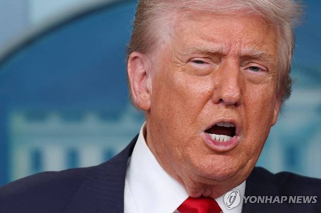 트럼프 대통령 [로이터 연합뉴스. 재판매 및 DB 금지]
