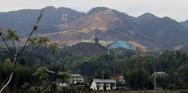 중국 장시성 이춘시에 위치한 리튬 광산의 모습.(사진=연합뉴스)