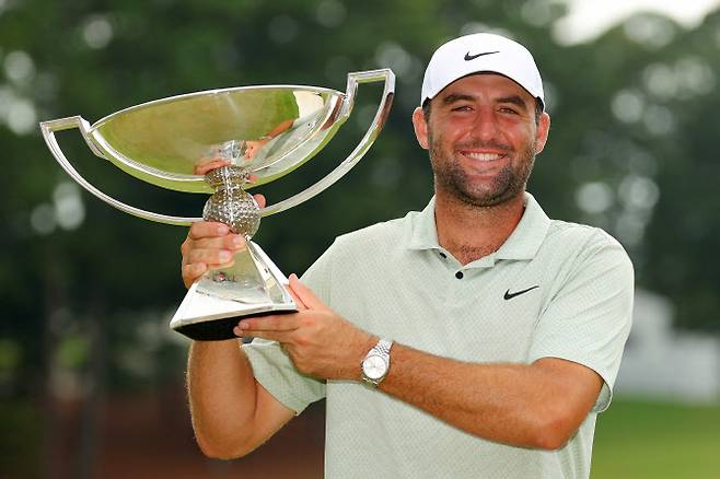 지난해 투어 챔피언십에서 우승한 스코티 셰플러.(사진=AFPBBNews)