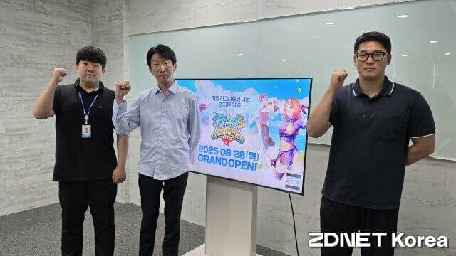 (좌측부터) 그라비티 김준범, 선상웅, 나경일 사업 PM.