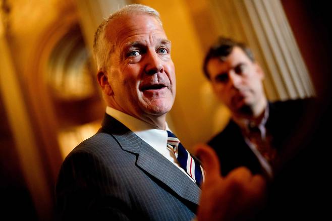 미국 의회 내 '의회·행정부 중국위원회(CECC)' 위원장을 맡고 있는 댄 설리번 공화당 상원의원. /AFP 연합뉴스