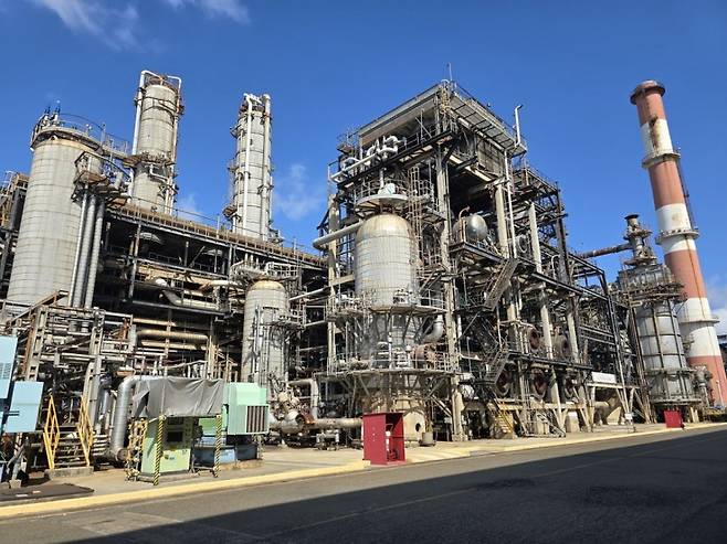 SK이노베이션 울산콤플렉스(울산CLX) 내 SAF 코프로세싱 설비 전경./사진=SK이노베이션 제공