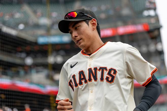 샌프란시스코 자이언츠 이정후가 세 경기 연속 안타를 터트렸지만 팀의 연패를 끊어내지 못했다. 사진은 샌프란시스코에서 활약 중인 이정후의 모습. /사진=로이터