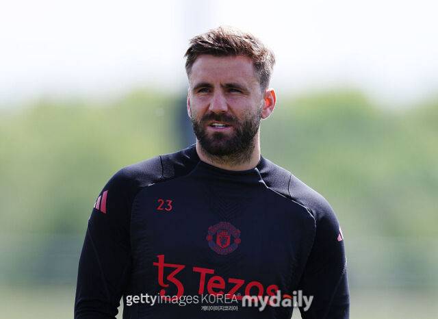 2025-26 맨유 주장단에서 제외된 루크 쇼. /게티이미지코리아