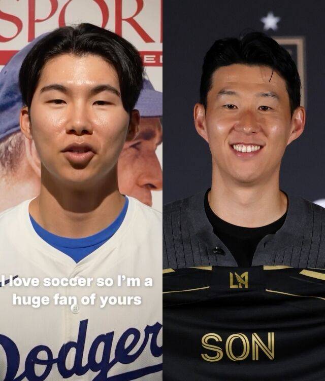 김혜성과 손흥민/게티이미지코리아·LA 다저스 SNS