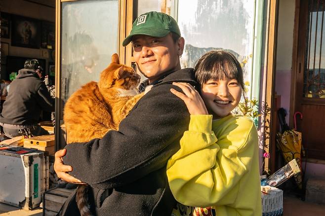 영화 '좀비딸' 현장 비하인드 스틸컷. NEW 제공