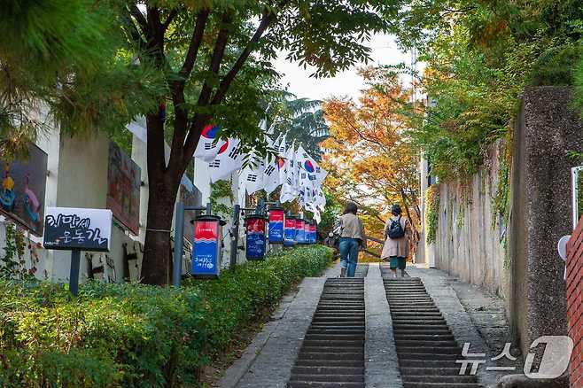 1919년 3월 1일 만세운동을 하기 위해 이용한 솔밭길인 3.1만세운동길(한국관광공사 제공)