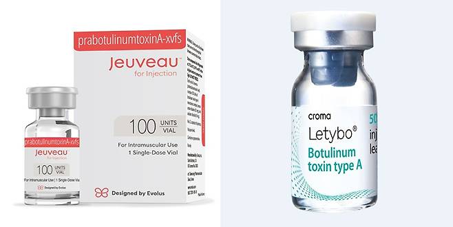 대웅제약의 주보(왼쪽), 휴젤의 레티보. [사진=각 사 제공]