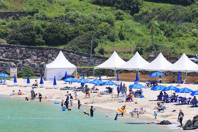 제주시 조천읍 함덕해수욕장. 사진=연합뉴스