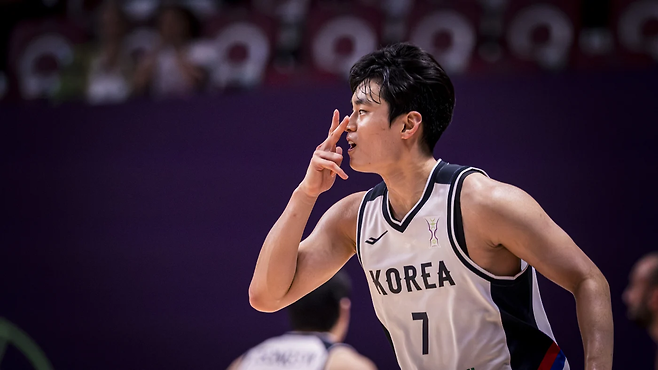 한국 남자농구 대표팀 슈터 유기상. FIBA 제공