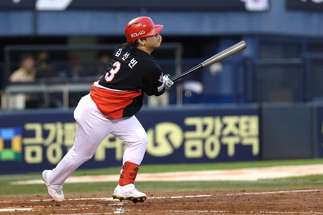 ▲ 3안타를 기록하며 팀 타선을 이끈 김선빈 ⓒKIA타이거즈