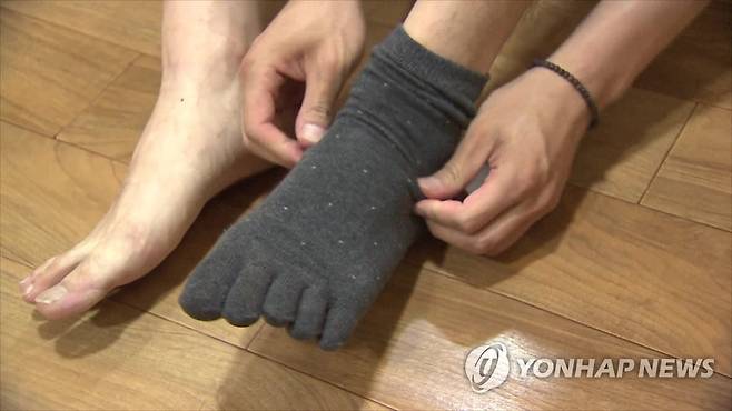 발가락 양말 [연합뉴스TV 제공]