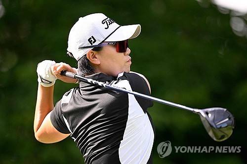이정은의 드라이버 티샷. [AFP/게티이미지=연합뉴스]