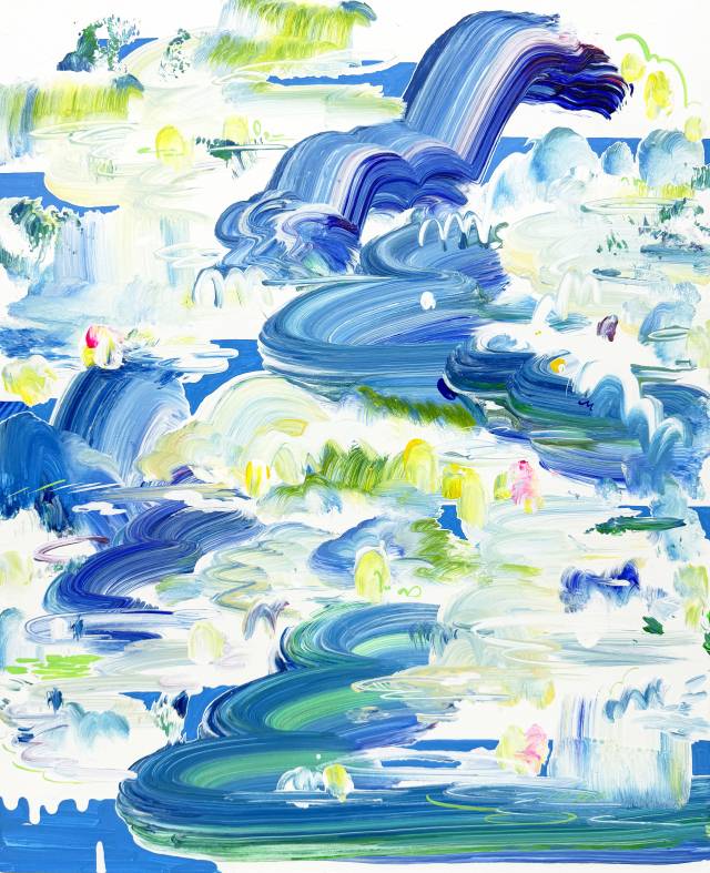 전희경, 푸른 흔적, 2025. 리나갤러리 제공