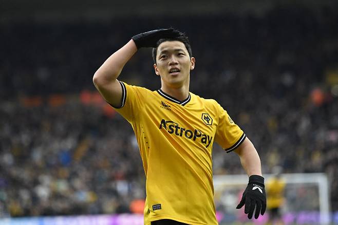 황희찬(울버햄프턴). 사진=AFPBB NEWS