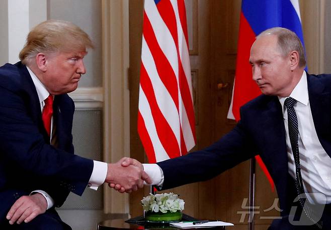 도널드 트럼프 미국 대통령과 블라디미르 푸틴 러시아 대통령.ⓒ 로이터=뉴스1 ⓒ News1 김진환 기자