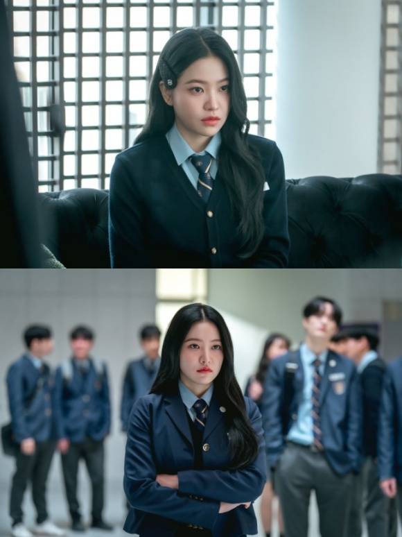 배우 김예림이 OTT 드라마 '청담국제고등학교2'에서 백제나 역을 맡아 시즌1과 2를 이끌며 전 세계에 눈도장을 찍었다. /와이낫미디어, 리안컨텐츠