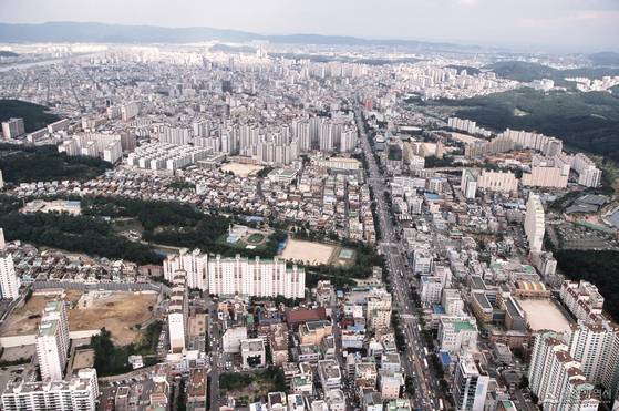 울산시 남구 옥동 전경. 사진 울산시