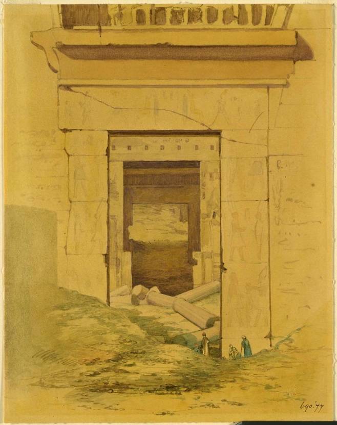 이집트 무덤 입구(1842~1843년경). /빅토리아 앤 앨버트 박물관