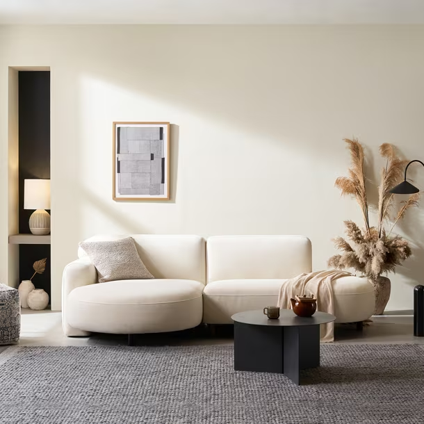 현대리바트 마카다미아 3인 패브릭 소파. [사진 제공=현대리바트]