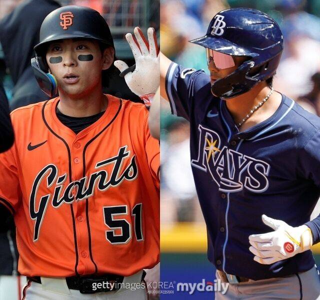 샌프란시스코 자이언츠 이정후와 탬파베이 레이스 김하성./게티이미지코리아