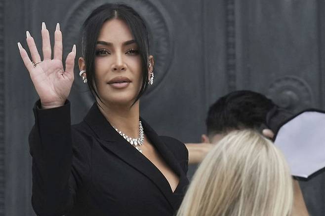 [파리=AP/뉴시스] 킴 카다시안(Kim Kardashian)