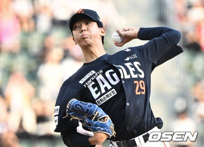 [OSEN=조은정 기자] 한화 황준서. 2025.07.23 /cej@osen.co.kr