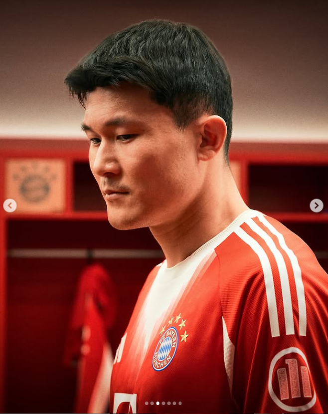 김민재.  바이에른 뮌헨 인스타그램 캡처