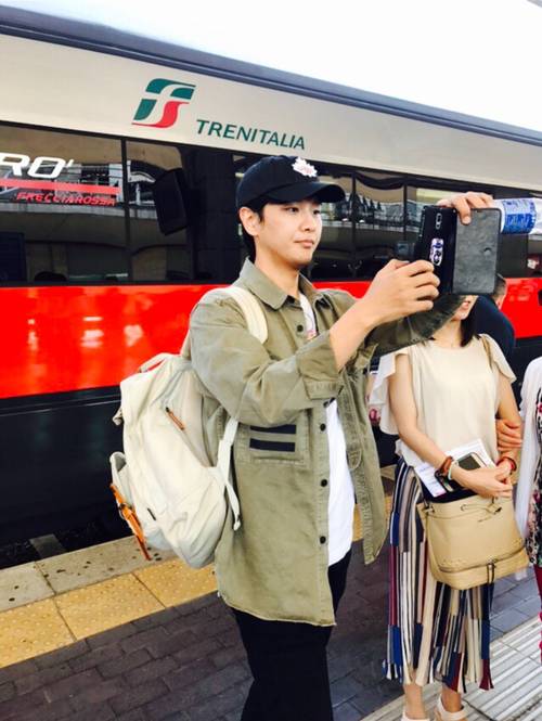 집필을 위한 유럽 여행중 모습. /김현성 제공