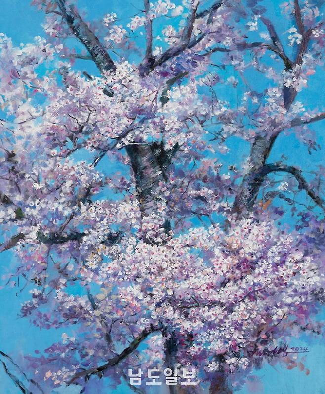 김미영 作 '봄의 Comfort'(60.6x72.7㎝, Oil on canvas, 2024)