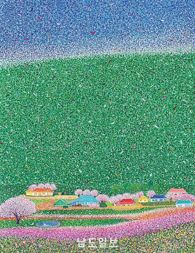 김은미 作 '배려'(58x77㎝, Watercolor on paper, 2022)