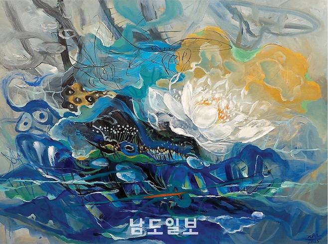 BINH NHI 作 'Cai Chien Island'(60x90㎝, Oil on canvas, 2023)