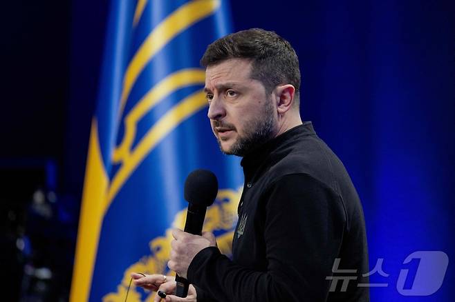 볼로디미르 젤렌스키 우크라이나 대통령. 2025.02.24 ⓒ AFP=뉴스1 ⓒ News1 우동명 기자