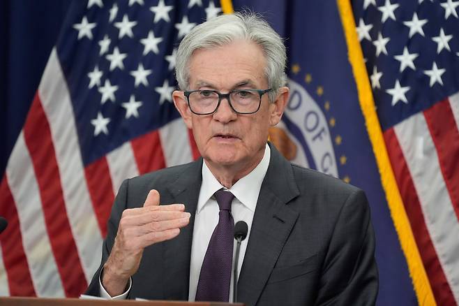 제롬 파월 미국 연방준비제도(Fed) 의장이 지난 7월 30일(현지시각) 연방공개시장위원회(FOMC) 회의 후 열린 기자회견에서 말하고 있다. /AP·연합뉴스