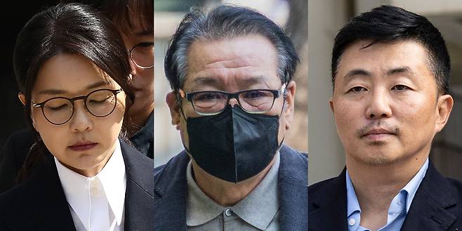 (왼쪽부터) 김건희 여사, ‘건진법사’ 전성배 씨, ‘김건희 집사’ 김예성 씨. 뉴스1·뉴시스·사진공동취재단