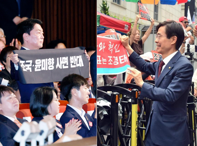 국민의힘 8·22 전당대회 당대표 경선 반윤(反윤석열) 후보인 4선 안철수(왼쪽부터) 의원과 6선 조경태 의원.<안철수·조경태 국회의원 페이스북 사진>