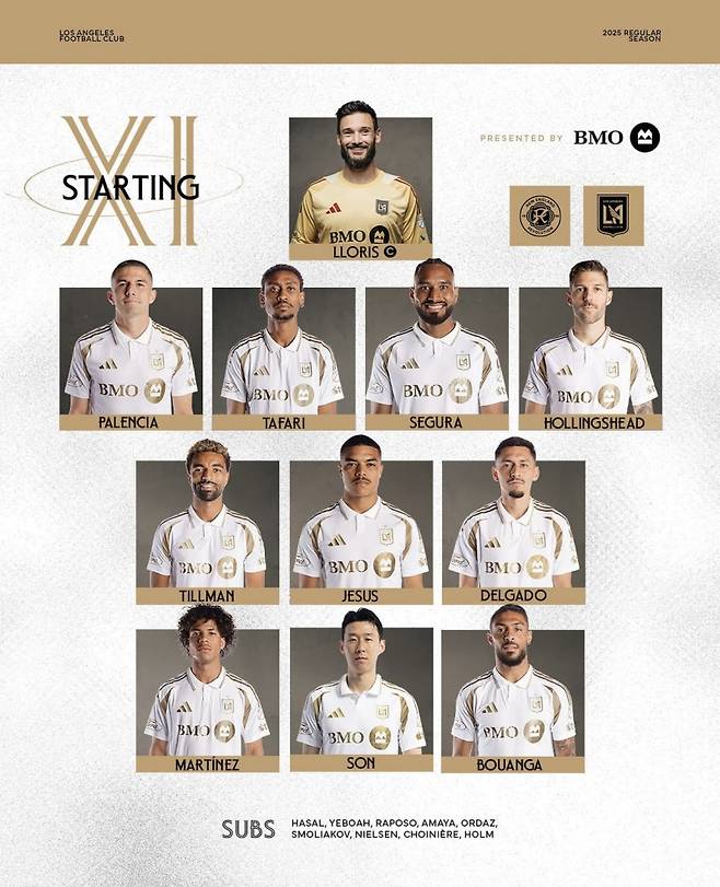 손흥민이 뉴잉글랜드를 상대로 MLS 선발 데뷔전을 치른다. 사진=LAFC SNS