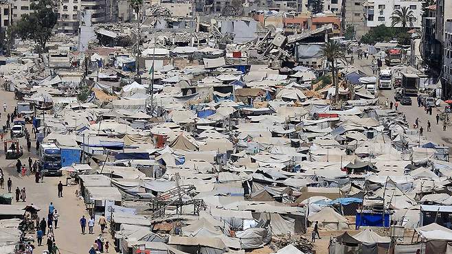 가자지구 남부 난민촌