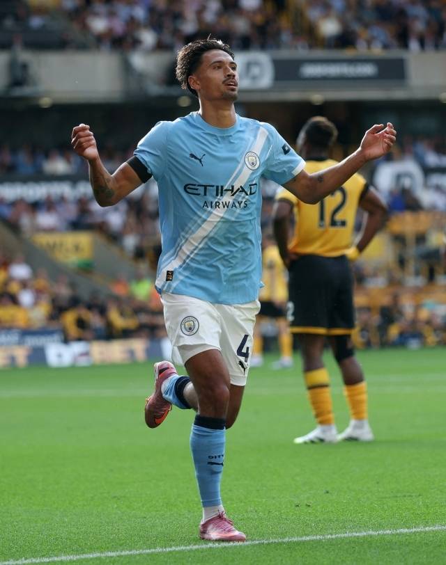 라인더르스의 맨시티 데뷔 전은 환상적이었다. 1골 1도움 1기점으로 4-0 대승을 이끌었다. 사진=REUTERS=연합뉴스