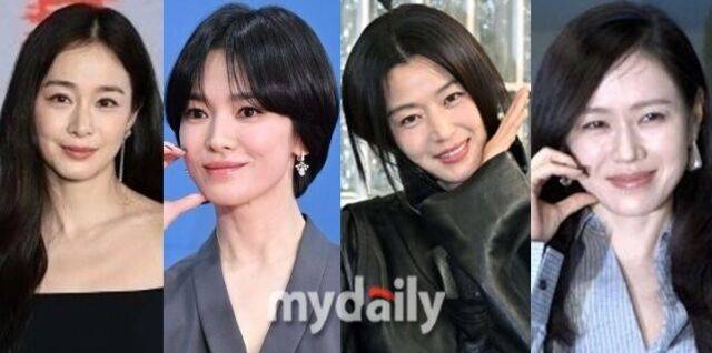 왼쪽부터 배우 김태희, 송혜교, 전지현, 손예진 / 마이데일리 및 게티이미지코리아