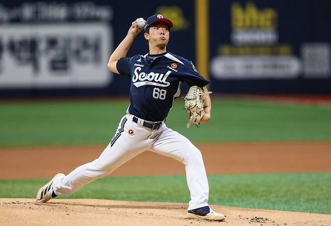 두산 베어스 신인 투수 최민석. /사진=두산 베어스 제공