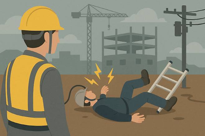 광주·전남 산업 현장에서 기본적인 안전 장비 미착용으로 인한 사망 사고가 잇따르고 있다. 안전 수칙을 대수롭지 않게 여기는 분위기와 현장 특유의 '빨리빨리' 문화가 근본적으로 개선되지 않는 한 인재(人災)는 반복될 수밖에 없다는 지적이 제기된다. /ChatGPT 생성