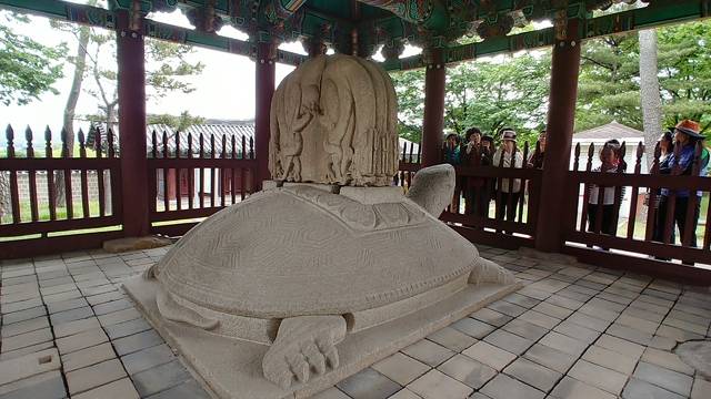 경주 서악의 태종무열왕 귀부.