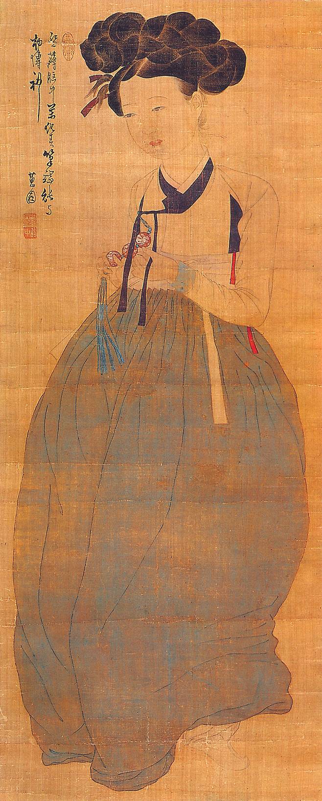신윤복 '미인도' <대구간송미술관 제공>